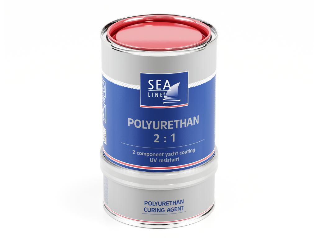 Kopie von Sea-Line 2K PUR Bootslack 0,75 Liter WEISS 9010 Polyurethan hochglänzend