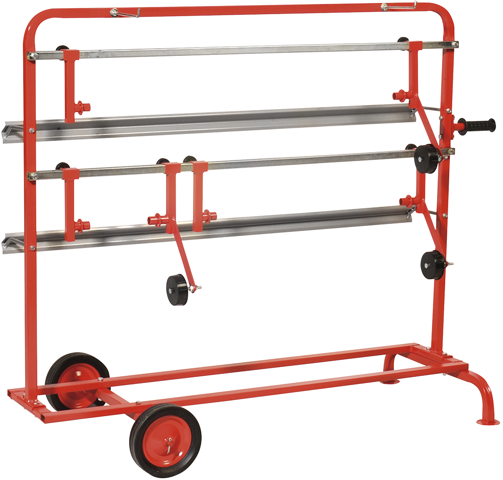 CarSystem Paper Trolley Papierabdeckwagen Papierständer Papierabrollwagen Abroller für Abdeckpapier Lackierer