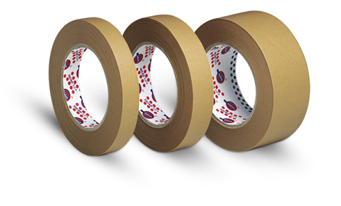 Premium Cover band 25 mm x 50 m Masking tape brown water resistant 120 Degrees