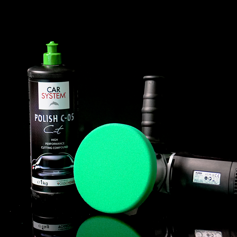 CarSystem Polish Foam Green HART Polier Pad 145 mm