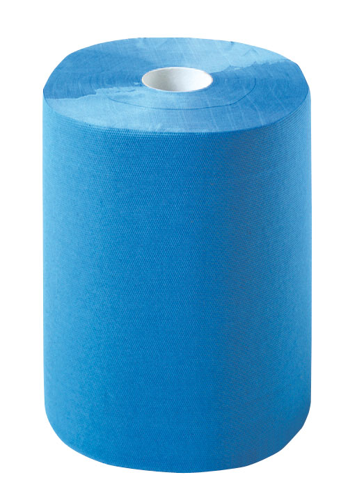 Multiclean Putztuchrolle blau 3-lagig ca. 1000 Abr. Putzpapier 38 x 36 cm breit