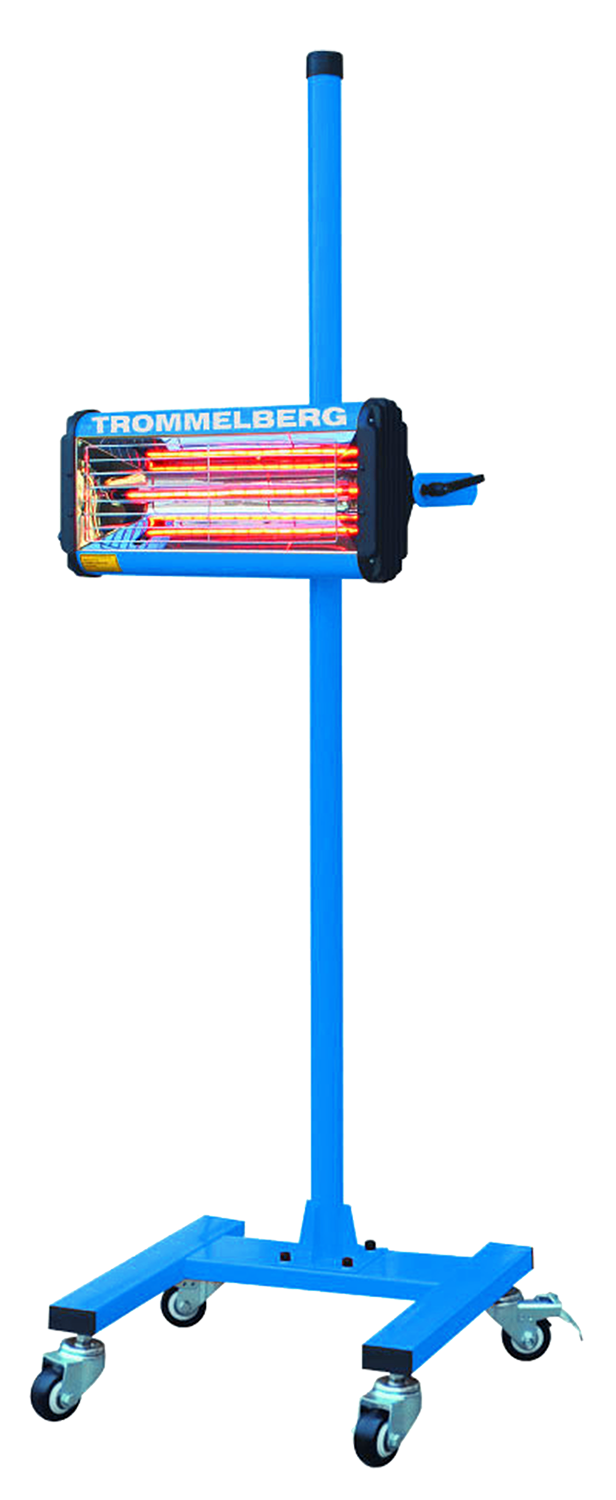 Montagna del tamburo Mobile IR Onde corte Infrarossi Faretto e Vernice asciuga