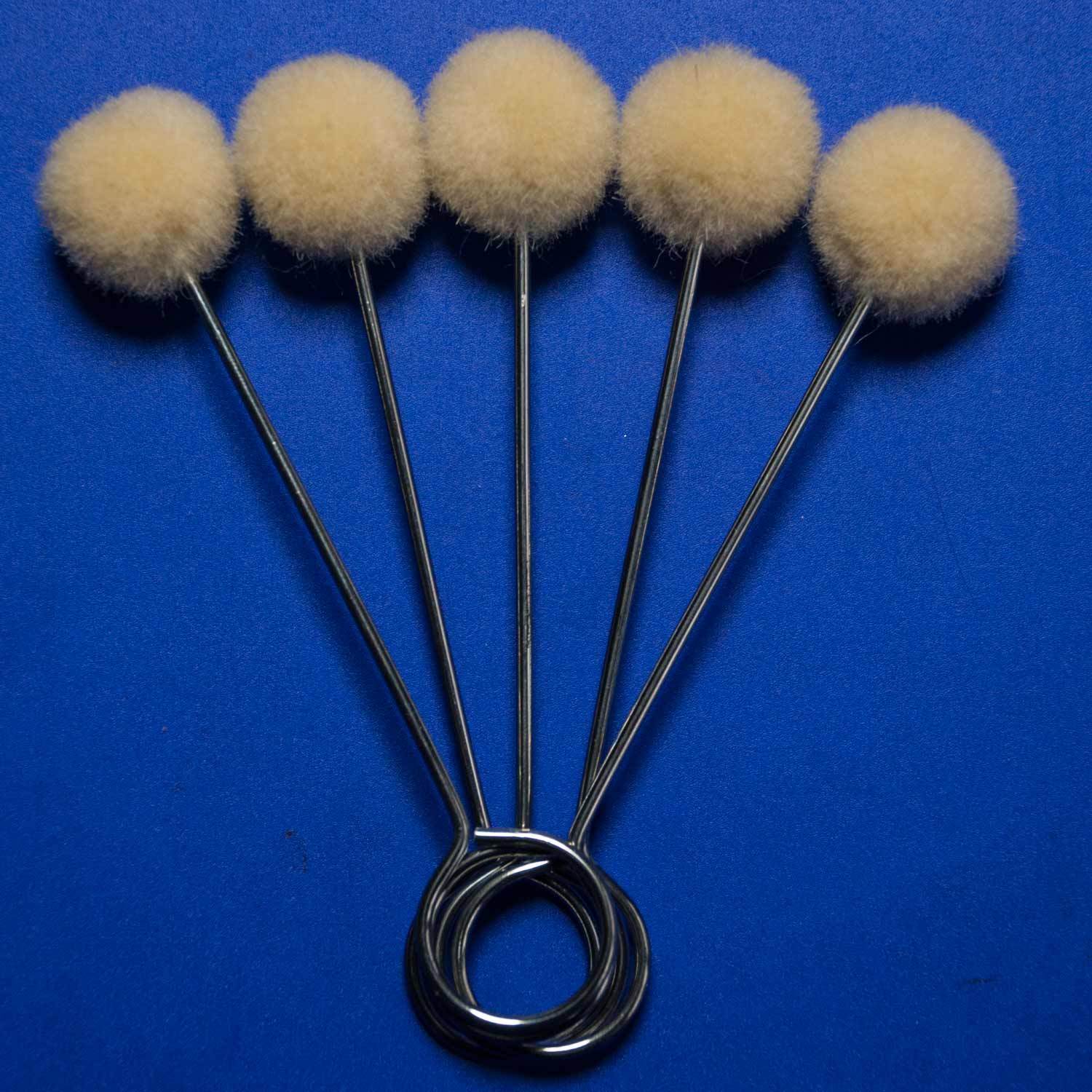 5 x Wollwischer Wollfilz Applikator für Primer Scheibenreparatur