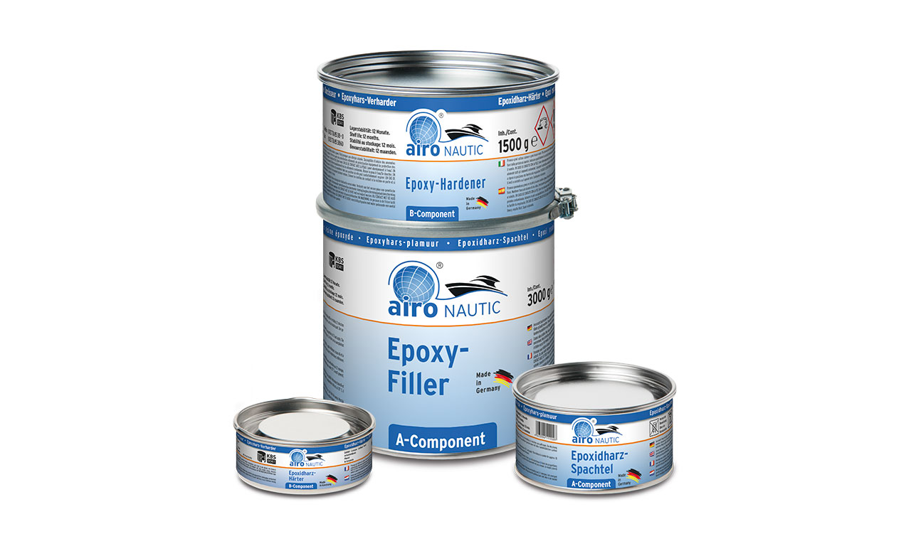2K Nautic Universale Resina Epossidica Spatola 2:1 grigio chiaro 600 g ( Kg)