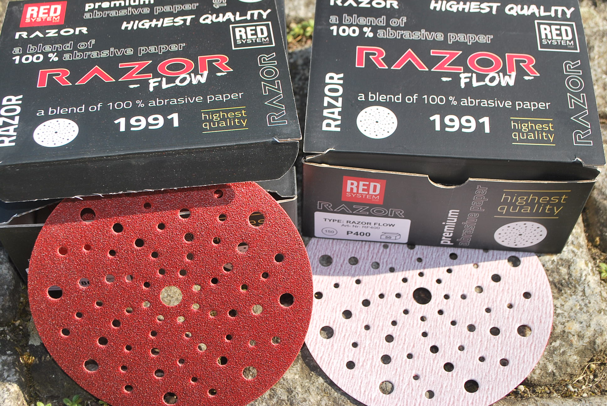 Car System RAZOR FLOW Ø 150 mm Multihole P80 (50 Stk/Pck)